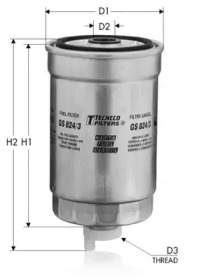 TECNECO FILTERS gs8243 -  Топливный фильтр